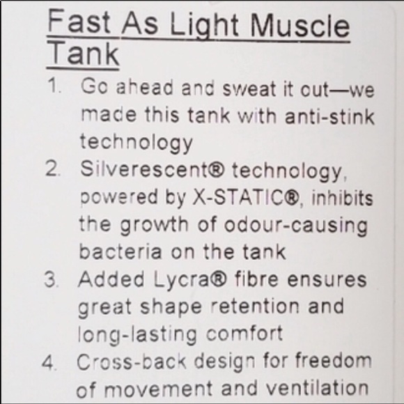 Lulu🍋 Rare Fast As Light Muscle Tank Heathered Emperor Blue size 6 - Picture 12 of 13